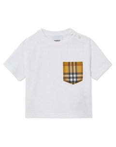 Футболка с карманом в клетку Vintage Check Burberry kids