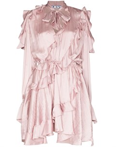 Драпированное платье мини с оборками Off-white
