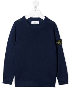 Толстовка с нашивкой логотипом Stone island junior