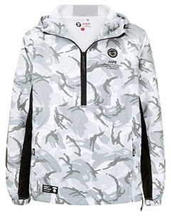 Ветровка с капюшоном и камуфляжным принтом Aape by a bathing ape