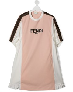 Платье с логотипом Fendi kids