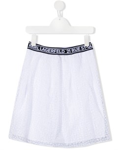 Пышная юбка с вышитым логотипом Karl lagerfeld kids