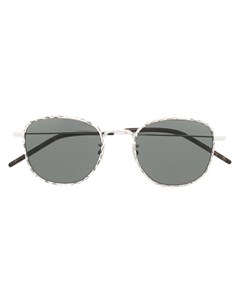 Солнцезащитные очки с тиснением под змеиную кожу Saint laurent eyewear