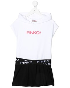 Платье в стиле колор блок с логотипом Pinko kids
