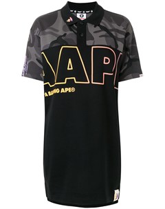Рубашка поло с камуфляжным принтом и логотипом Aape by a bathing ape