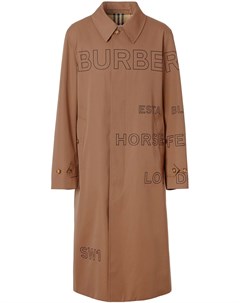 Пальто на пуговицах с логотипом Burberry
