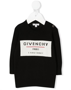 Джемпер с вышитым логотипом Givenchy kids