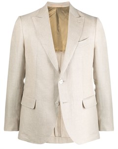 Однобортный пиджак с заостренными лацканами Caruso
