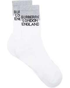 Носки вязки интарсия с логотипом Burberry
