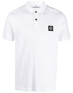 Рубашка поло с короткими рукавами и логотипом Stone island junior