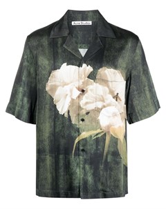 Рубашка с короткими рукавами и цветочным принтом Acne studios
