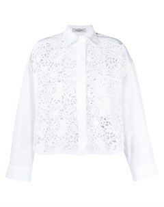 Рубашка с цветочной вышивкой Valentino