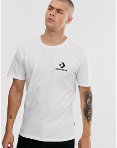 Белая футболка с логотипом Converse