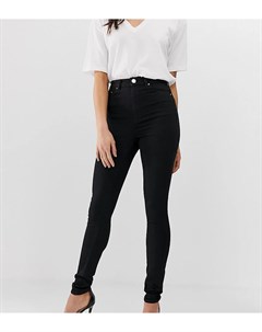Черные джинсы скинни с завышенной талией ASOS DESIGN Tall Asos tall