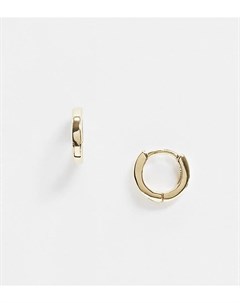 Серьги кольца из позолоченного серебра Asos design