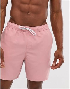 Светло розовые шорты для плавания Asos design