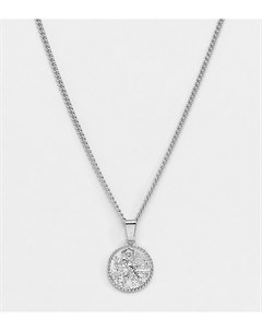 Серебристое ожерелье с подвеской монетой эксклюзивно от Liars & lovers