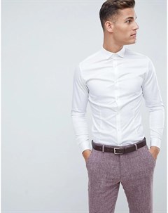 Белая супероблегающая строгая эластичная рубашка Premium Jack & jones