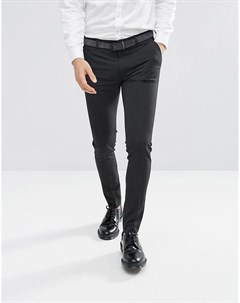 Темно серые брюки скинни Asos design