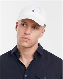 Белая бейсболка с логотипом Polo ralph lauren