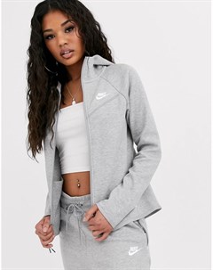 Худи серого цвета на молнии Tech Fleece Nike