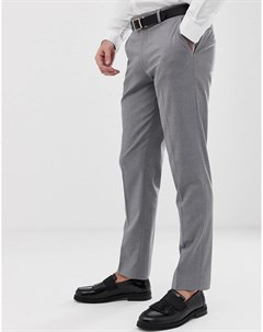 Серые строгие брюки узкого кроя Asos design