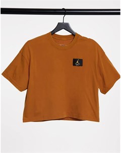 Свободная футболка желтовато коричневого цвета Essentials Jordan