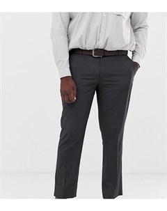 Темно серые узкие строгие брюки Plus Asos design