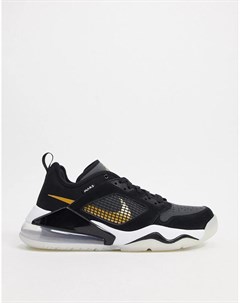 Черно золотистые низкие кроссовки Nike Mars 270 Jordan
