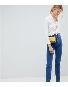 Синие узкие джинсы в винтажном стиле с завышенной талией ASOS DESIGN Tall Recycled Farleigh Asos tall