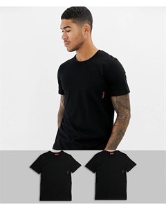 Набор из 2 черных футболок Hugo bodywear