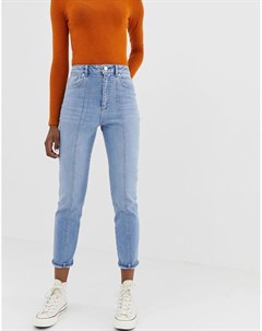 Голубые узкие джинсы в винтажном стиле farleigh Asos design