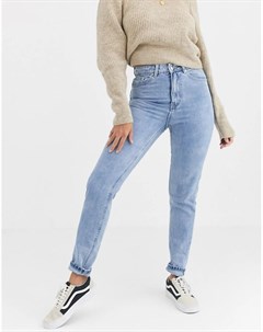 Светлые джинсы в винтажном стиле с завышенной талией Vero moda