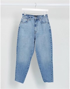 Светлые джинсы бойфренда с завышенной талией Asos design