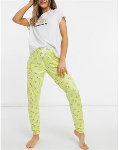 Пижама с леггинсами и футболкой с надписью Sunny Side Up Loungeable