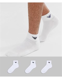 3 пары белых спортивных носков Emporio Armani Emporio armani bodywear