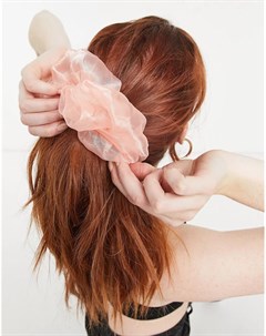 Резинка для волос персикового цвета из органзы XXL Pieces