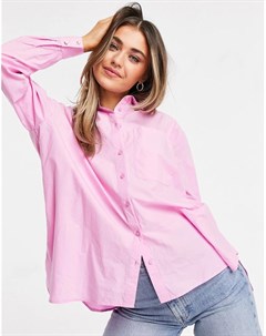 Рубашка из поплина розового цвета Pimkie