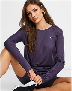 Фиолетовый лонгслив Miler Nike running