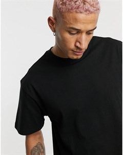 Черная футболка в стиле oversized Weekday