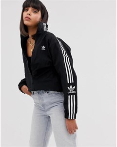 Черная спортивная куртка с логотипом Adidas originals