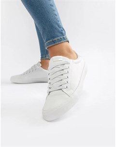 Белые кроссовки на шнуровке Dustin Asos design