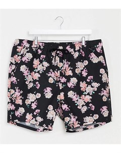 Короткие шорты с цветочным принтом Plus Asos design