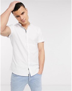 Белая оксфордская рубашка с вышивкой River island