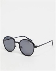 Черные солнцезащитные очки с круглой оправой в стиле унисекс Quay I See You Clip On Quay australia