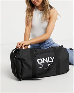 Черная спортивная сумка с логотипом Only play