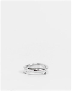 Серебристое кольцо с абстрактным дизайном Asos design