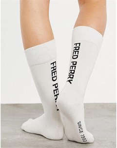 Белые носки с логотипом Fred perry