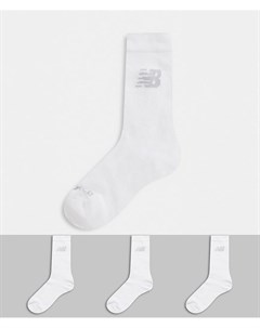 3 пары белых носков New balance