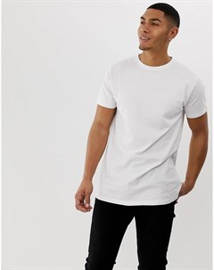 Белая длинная футболка Soul star